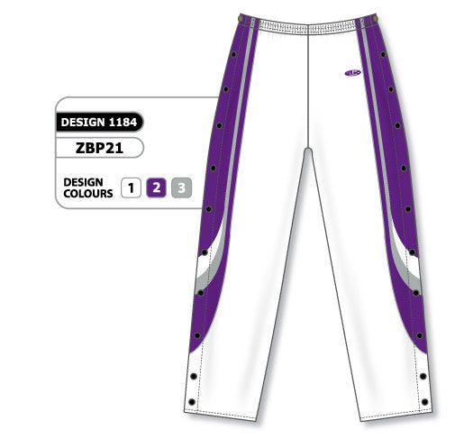 Athletic Knit Custom Sublimated Basketball Warm Up Pant Design 1184 (ZBP21-1184)